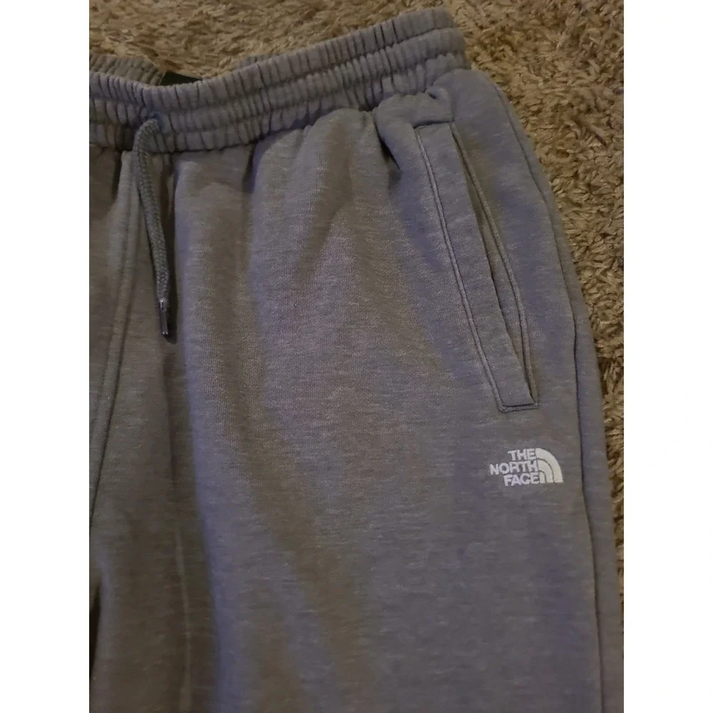 North Face Sweat Pants/Joggers Men's Medium Grey with White Logo